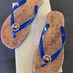 Michael Kors Other - Sz7 michael kors sandals....blue,good condition Michael Kors Other - Sz7 michael kors sandals....blue,good condition